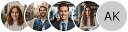 Pro Trader AI ticaret değerlendirme bölümünde çeşitli yatırımcı hesabı kullanıcı görselleri